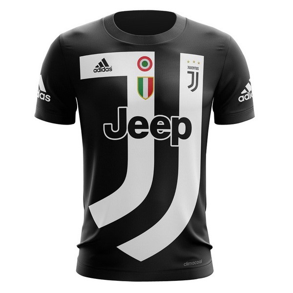 Camiseta Entrenamiento Juventus 2018/19 Negro Blanco